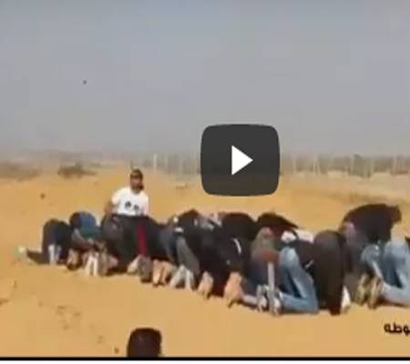 شاهد بالفيديو اصابة فلسطيني برصاص الاحتلال اثناء تأديته الصلاة