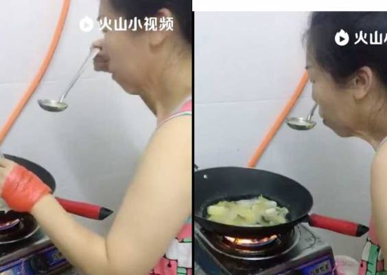 مقطع مضحك… اغبي طريقة لزيادة الملح الى الطعام!