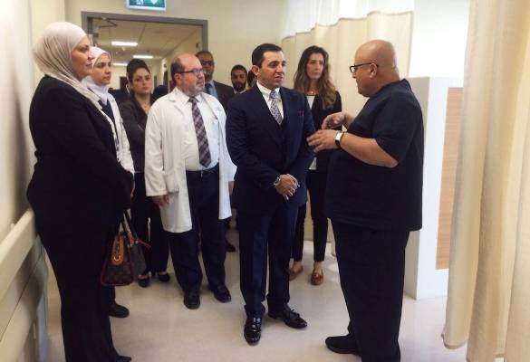 احمد الجبوري يؤكد أهمية دعم مركز الحسين للسرطان