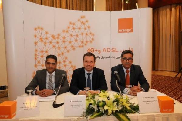 Orange  الأردن  تقدم خدمتي الجيل الرابع المتقدم (4G+) والفايبر في الجنوب