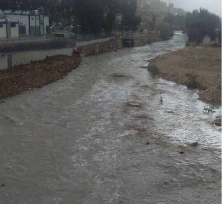 فيضان سيل الزرقاء يجرف السيارات ويداهم المنازل (فيديو)