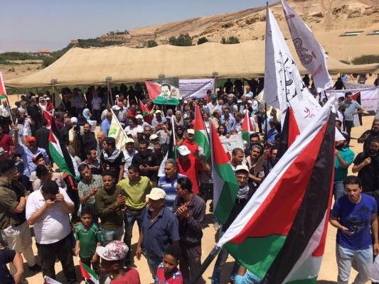 مسيرة العودة في الأردن .... الشعب الأردني سيبقى داعما للقضية الفلسطينية