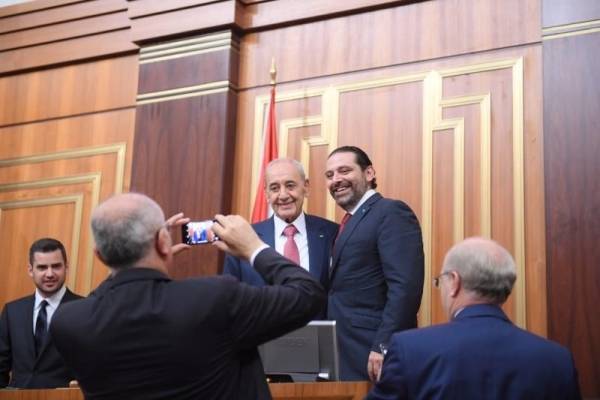 الحريري حصل على دعم الأغلبية في البرلمان لرئاسة الحكومة