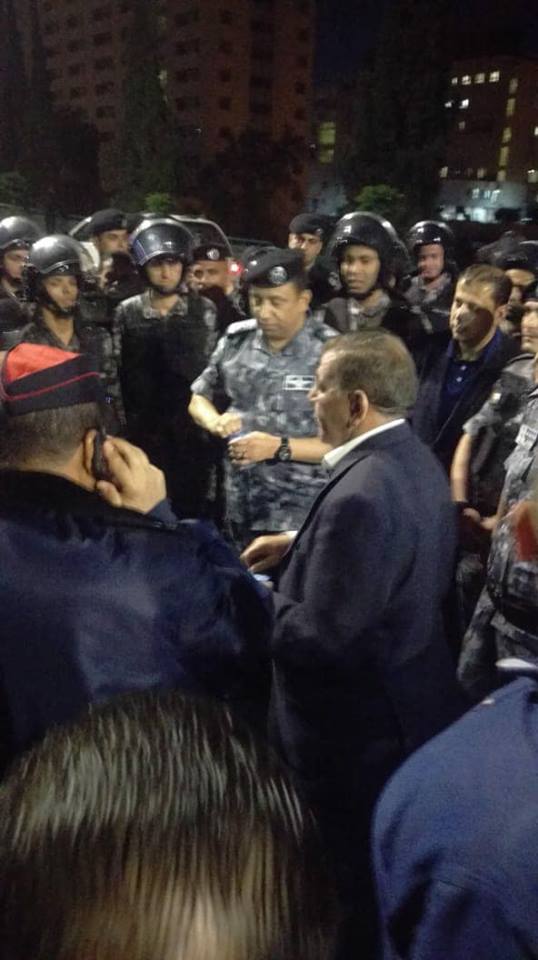 مدير عام الدرك ومحافظ العاصمة في اعتصام الرابع