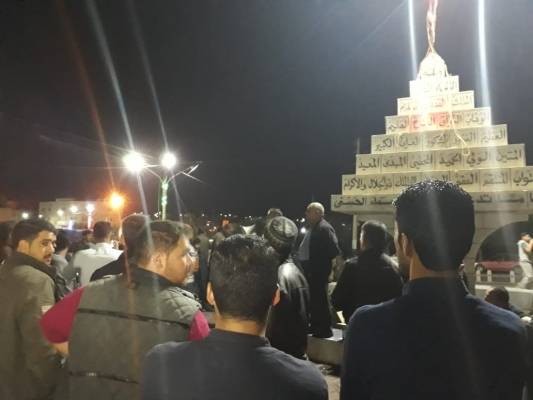 بالصور ...تواصل الاحتجاجات في المزار الجنوبي