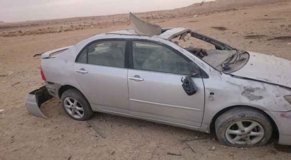 وفاة و6 إصابات بحادث تدهور على الطريق الصحراوي