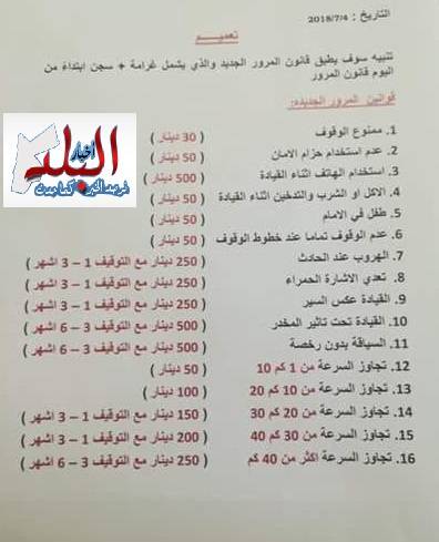 ما حقيقة زيادة قيم مخالفات السير