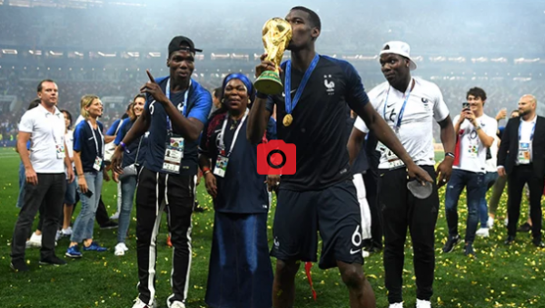 صور.. عائلات نجوم فرنسا يحتفلون بكأس العالم