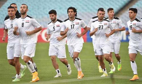 العراق برام الله لأول مباراة له في فلسطين