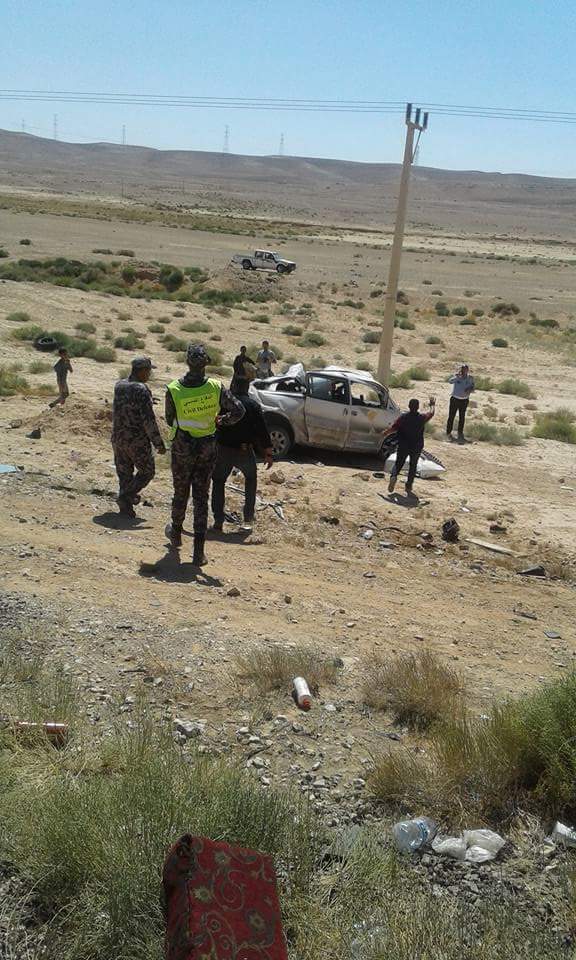 3 اصابات بحادث مروع بالقرب من سد السلطاني (صور)