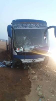 قافلة حجاج اردنيين تتعرض لحادث ولا اصابات