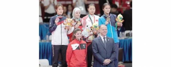 جوليانا الصادق تهدي الأردن والعرب الذهبية الأولى في دورة الألعاب الآسيوية