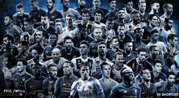 الفيفا يعلن أفضل 55 لاعبا بالعالم.. وغياب غريب لنجم الملكي