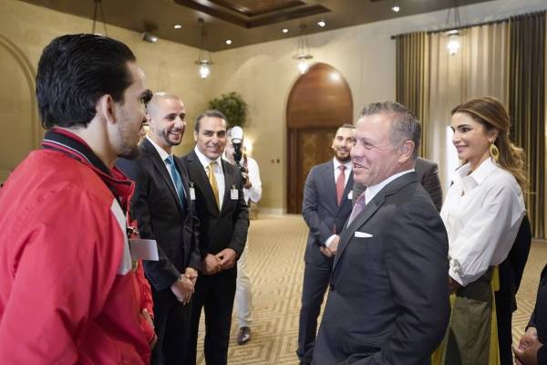 الملك يستقبل لاعبي ولاعبات الوفد الرياضي الأردني لدورة الألعاب الآسيوية