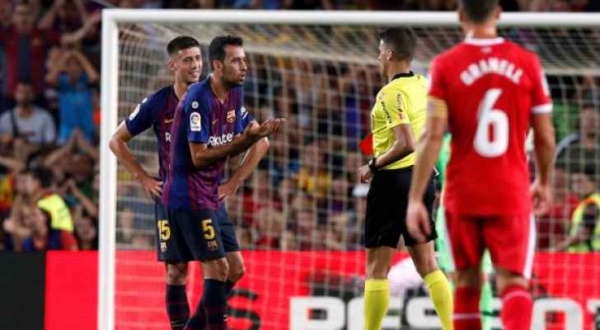 برشلونة يعجز عن تجاوز عقبة جيرونا في ديربي كاتالونيا
