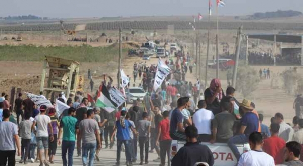 شهيدان وعشرات الاصابات برصاص الاحتلال على حدود غزة .تحديث مستمر