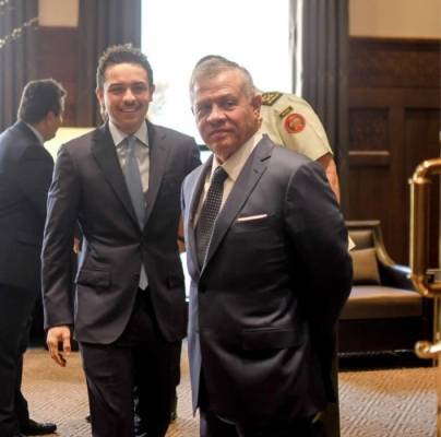 ولي العهد :مع جلالة سيدنا في قصر الحسينية اليوم