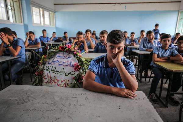 مدرسة معاذ بن جبل في غزة تعيش صدمة استشهاد طالبها الخلوق