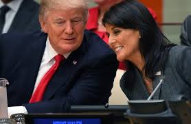 ترامب يقبل استقالة السفيرة نيكي هيلي