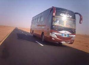 البحث عن مركبة قامت بمضايقة حافلة عمومي على الصحراوي