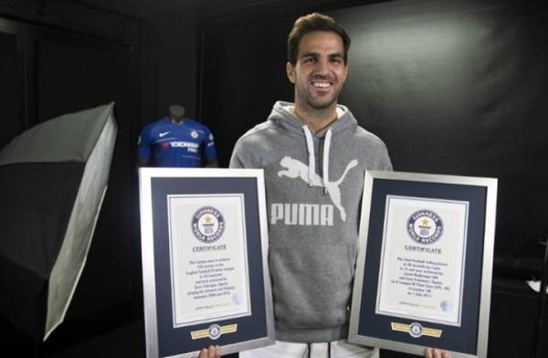 فابريغاس يدخل موسوعة غينيس للأرقام القياسية بهذا الإنجاز