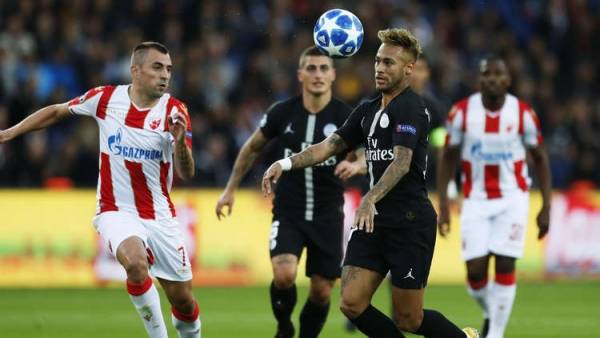 اليويفا يحقق في مباراة سان جيرمان والنجم الأحمر