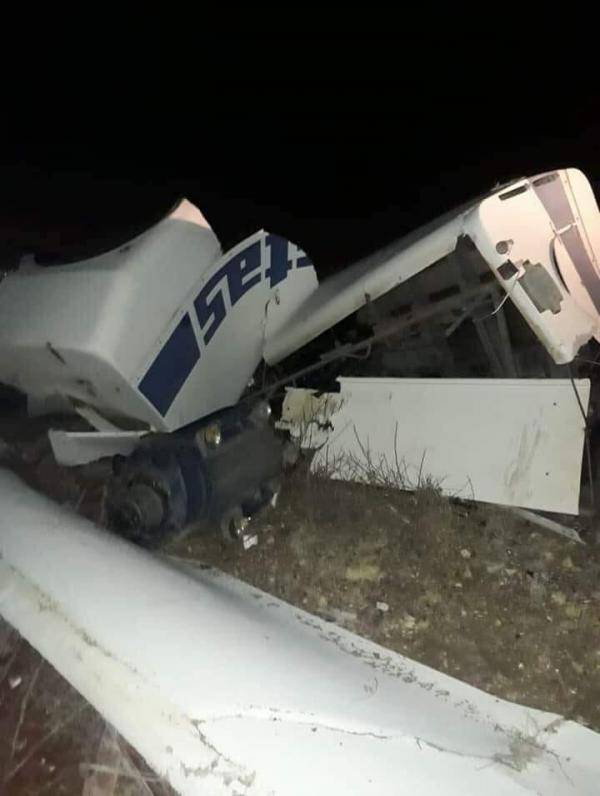 سقوط مروحة توليد توليد كهرباء بالمزار الشمالي .. ولا اصابات (صور)