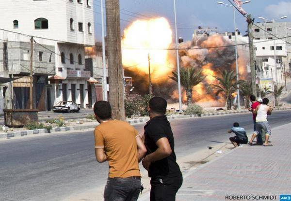 استشهاد فلسطينيان واصابة (6) اخرون في القصف الاسرائيلي