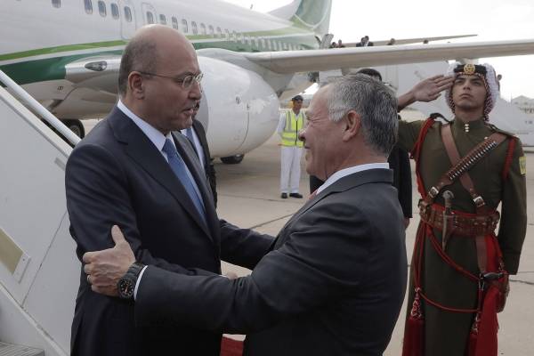 الملك والرئيس العراقي يتفقان على توسيع التعاون الاقتصادي بين البلدين