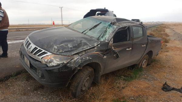 وفاة واصابة بتدهور مركبة في الصحراوي