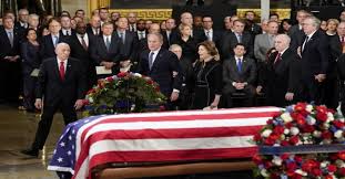 مراسم وداع جورج بوش الأب في الكابيتول بواشنطن