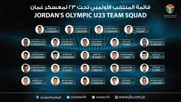 إعلان قائمة المنتخب الأولمبي لمعسكر عُمان