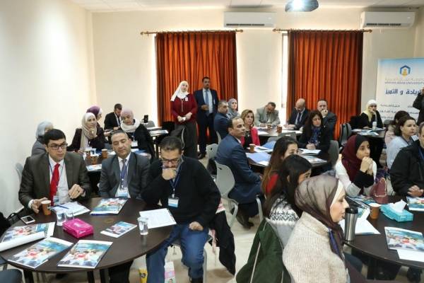 ورشة عمل في عمان العربية حول تخطيط وتقييم خدمات البحث العلمي لوحدات اعتماد الجودة في الجامعات الأردنية