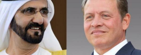محمد بن راشد للملك: ستبقى الامارات والأردن قلبا واحدا ويدا واحدة