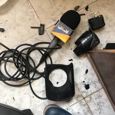 مجهولون يقتحمون مقر إذاعة وتلفزيون فلسطين ويحطمون محتوياته