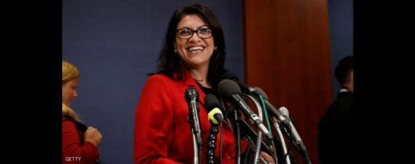 رشيدة طليب تزيل إسرائيل من خريطة مكتبها وتستبدلها بفلسطين