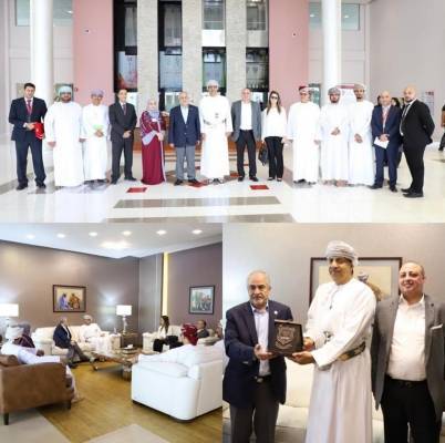 وفد من عمان الاهلية يشارك في حفل تخريج طالبات “كلية الزهراء للبنات ” في سلطنة عمان