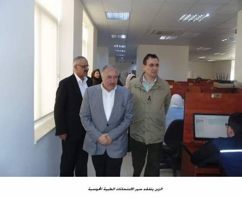 (189) طبيب وطبيبة يتقدمون لامتحان المجلس الطبي والزبن يتفقد