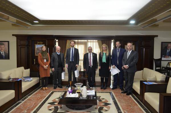 جامعة عمان الاهلية تستقبل الملحق الثقافي الالماني ورئيس نادي الهمبولدت (الالمانيالاردني)