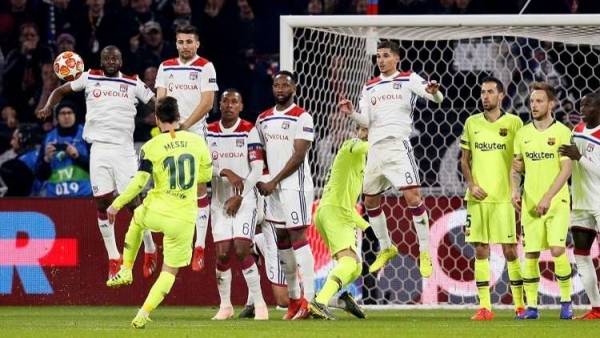 برشلونة يتعادل مع ليون في دوري الأبطال