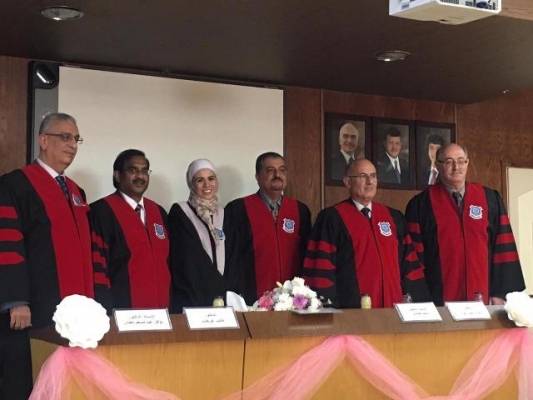 رسالة ماجستير للطالبة عالية العثمان كلية الصيدلة والعلوم الطبية في جامعة عمان الاهلية