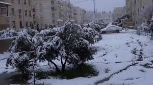 بدء تساقط الثلوج في عجلون