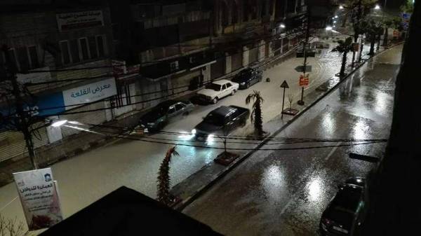 مياه الأمطار تداهم نادي وحديقة في عجلون