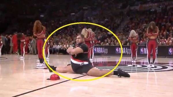 شاهد.. رجل بدين يخطف الأضواء حتى من الحسناوات في فرقة للرقص