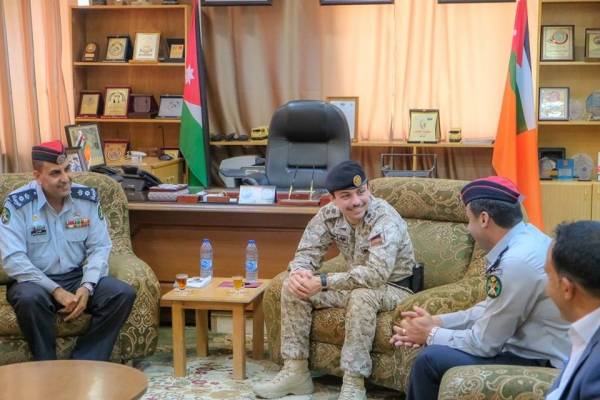 ولي العهد يزور مديرية دفاع مدني العقبة (صـور)