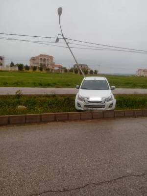 بالصور اصابتان بحادث تصادم في الرمثا