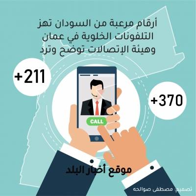 أرقام مرعبة من السودان تهز التلفونات الخلوية في عمان..وهيئة الإتصالات توضح وترد