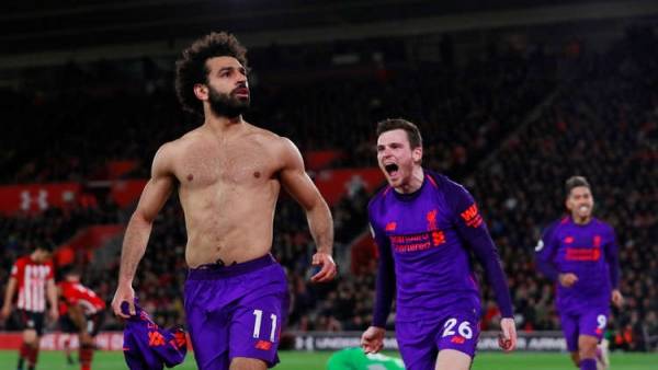 صلاح يكسر صيامه التهديفي بهدف عالمي في شباك ساوثهامبتون