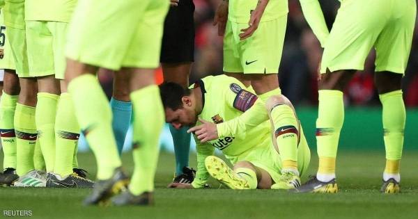 ميسي ينزف مجددا.. ويخضع للكشف بعد الضربة القوية