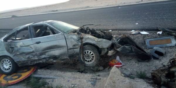 بالصور...وفاة واصابتين بحادث تدهور على الطريق الصحراوي